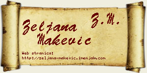 Željana Makević vizit kartica